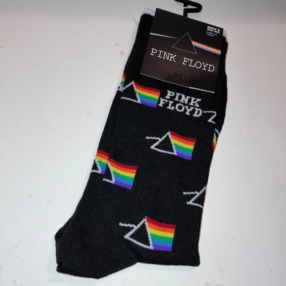 Pink Floyd Black Casual Socks with‎ Iconic Design